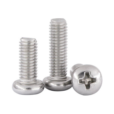 Phillips Round Head Screws Stainless Steel Fasteners Head Screws