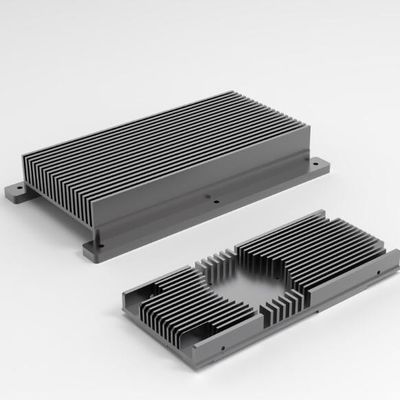 Precision Custom Aluminum Extrusion Aluminum Alloy Radiator CNC machining