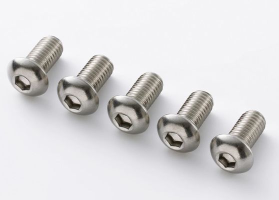 High Hardness 304 Stainless Steel Round Head Hexagon Screw 100% Customized Under ISO DIN BS UNI Quality Standards