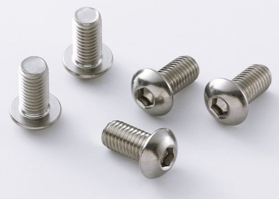 High Hardness 304 Stainless Steel Round Head Hexagon Screw 100% Customized Under ISO DIN BS UNI Quality Standards