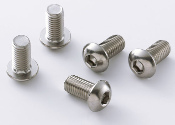 High Hardness 304 Stainless Steel Round Head Hexagon Screw 100% Customized Under ISO DIN BS UNI Quality Standards