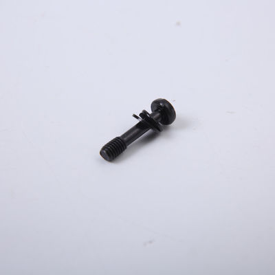 Black Zinc Plated Screws Round Head With Washer Triple Set , Cross Slotted Pan Head Screw