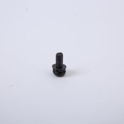 Iron Plated Black Zinc Slotted Round Head Screw , Pan Cross Head Screw Washer Combination