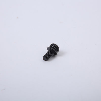 Iron Plated Black Zinc Slotted Round Head Screw , Pan Cross Head Screw Washer Combination