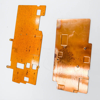Pure Copper Heatsink , Shovel Tooth Heat Sink Copper Plate
