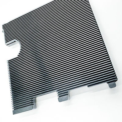 Automobile CNC Machining Parts Aluminum Black Anodized Heatsink Radiator