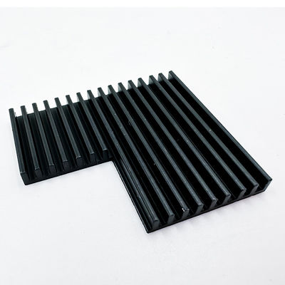 Aluminum CNC Machining Parts Black Anodized Heatsink For Greenhouse Planting LED Lights