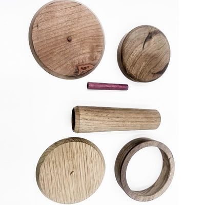 Wood Rapid Prototype Machining Black Walnut Table Calendar Base