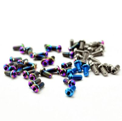 TC4 Titanium Screws Self Tapping Flying Saucer Head Screw For Motorcycle Decoration