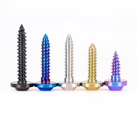 TC4 Titanium Screws Self Tapping Flying Saucer Head Screw For Motorcycle Decoration