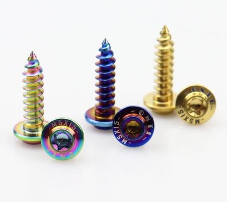 M4 M5 Titanium Screws 304 Stainless Steel Flange Head Self Tapping Screws