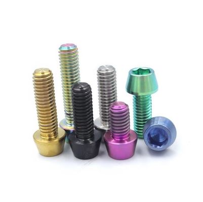 Custom Titanium Screws Fasteners TC4 Mountain Bike Single Disc Screw