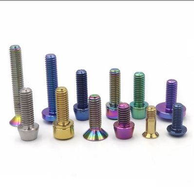 Custom Titanium Screws Fasteners TC4 Mountain Bike Single Disc Screw