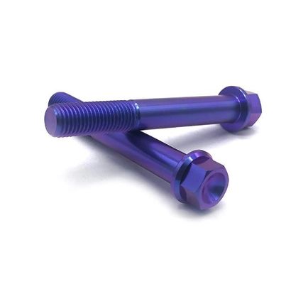 ISO9001 External Hexagon Screw Flange Screw Titanium Alloy Automotive Fastener