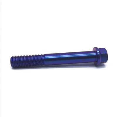 ISO9001 External Hexagon Screw Flange Screw Titanium Alloy Automotive Fastener