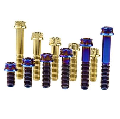 M6 Torx Titanium Alloy Bolts  In Fancy Flange For Motorcycle Modification