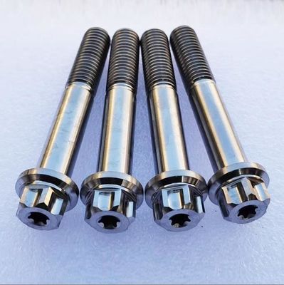 Titanium Alloy Flange Bolts Screws Customized Modified Titanium Bolts