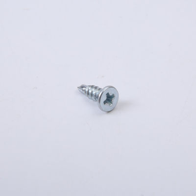 Galvanized Quenched Hardened Self Drilling Flat Head Screws / Cross Countersunk Head Screws