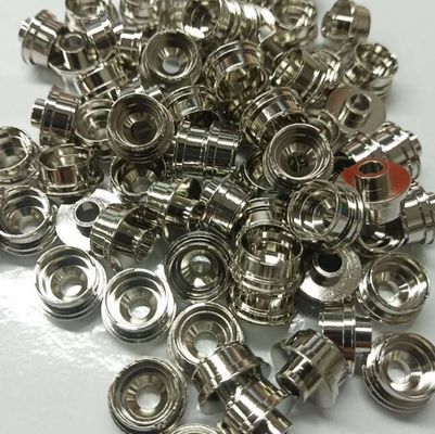 Precision Copper CNC Turning Parts Electroplated Gold Silver Nickel Rose Gold Tin Oxidation