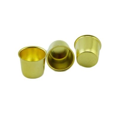 Custom Copper Drawing Parts , Blind Hole Fuse Copper Cap