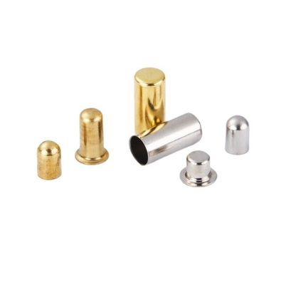 Custom Copper Drawing Parts , Blind Hole Fuse Copper Cap