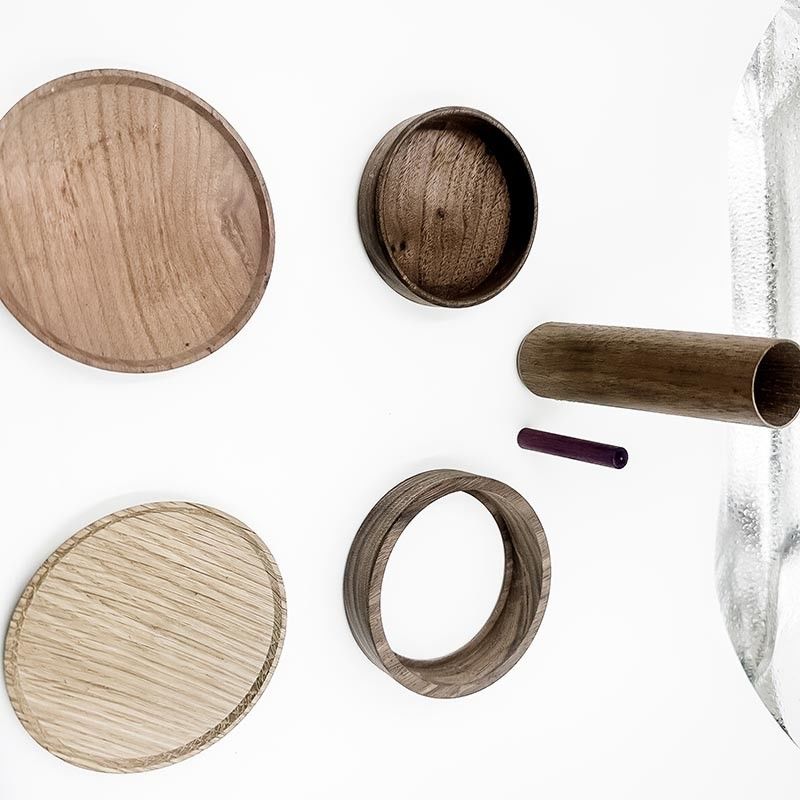 Wood Rapid Prototype Machining Black Walnut Table Calendar Base