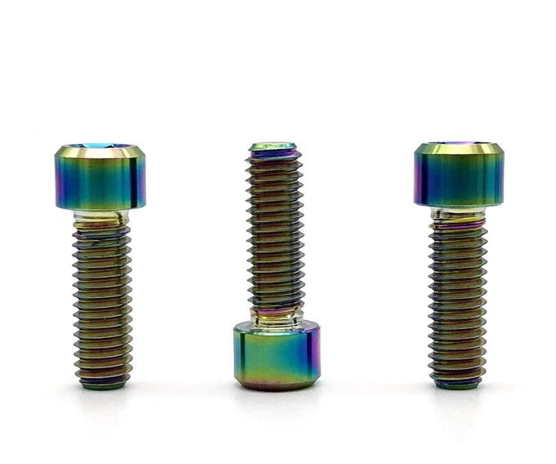 Non Standard Titanium Alloy Screw Hexagonal Cuphead Screws Color Zinc Full Thread Screw